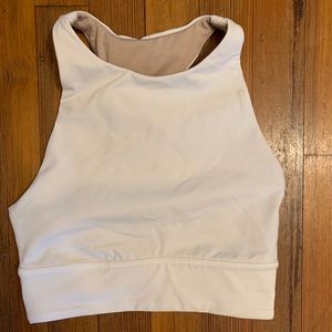 Lululemon white sports bra/crop